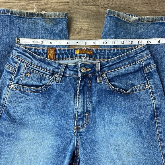 Aura Light Blue Straight Leg Women's Jeans - Picture 5 of 15